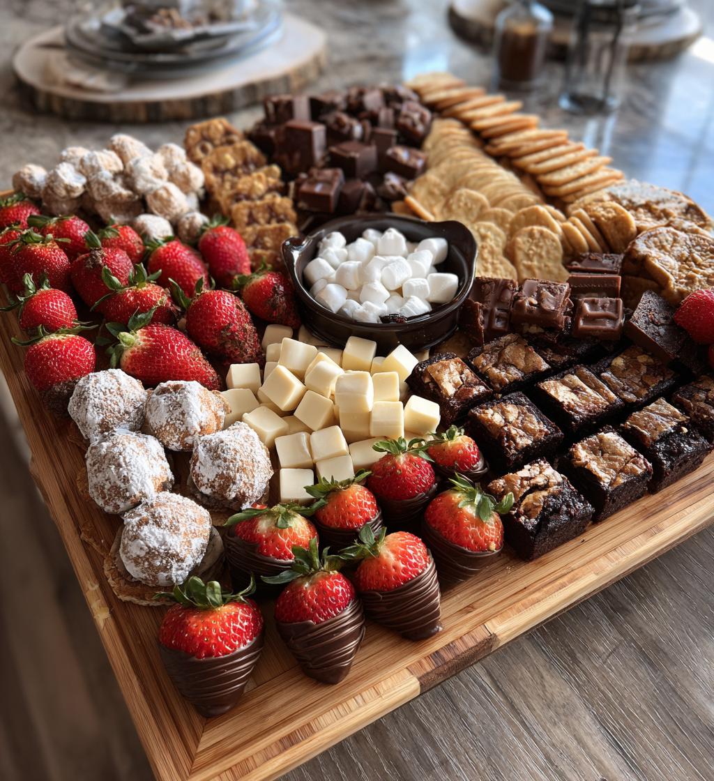 christmas dessert charcuterie board