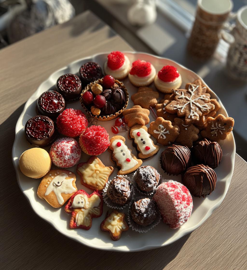 christmas dessert platter