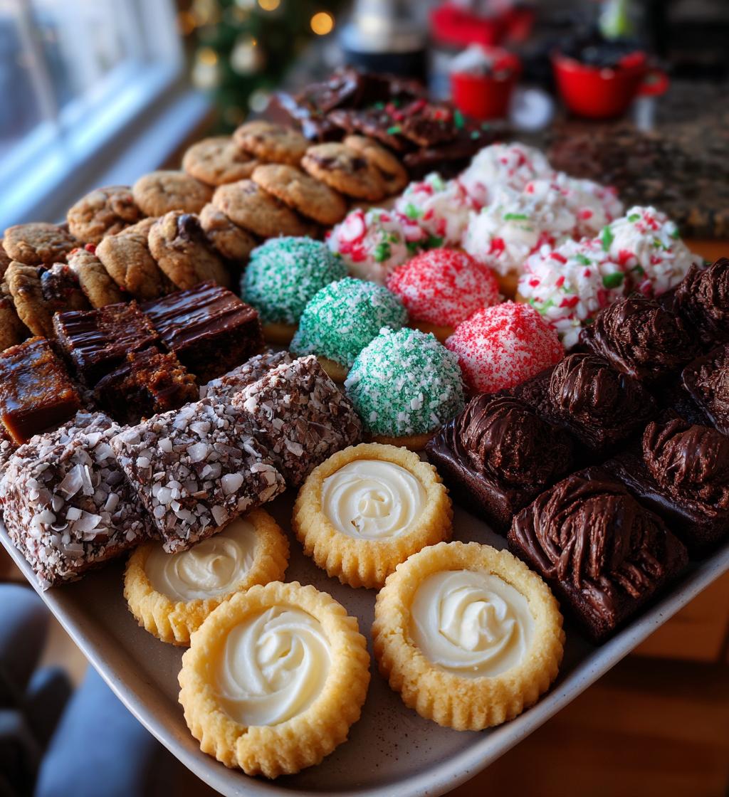 christmas dessert tray