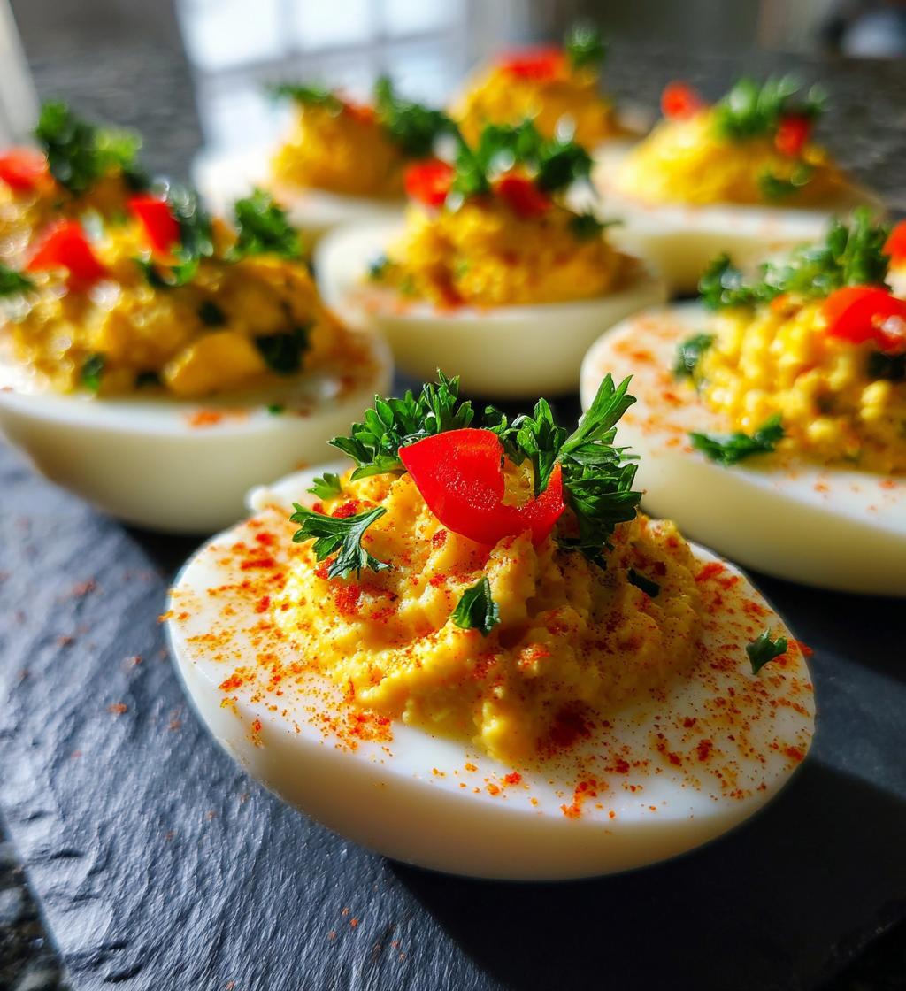 christmas deviled eggs