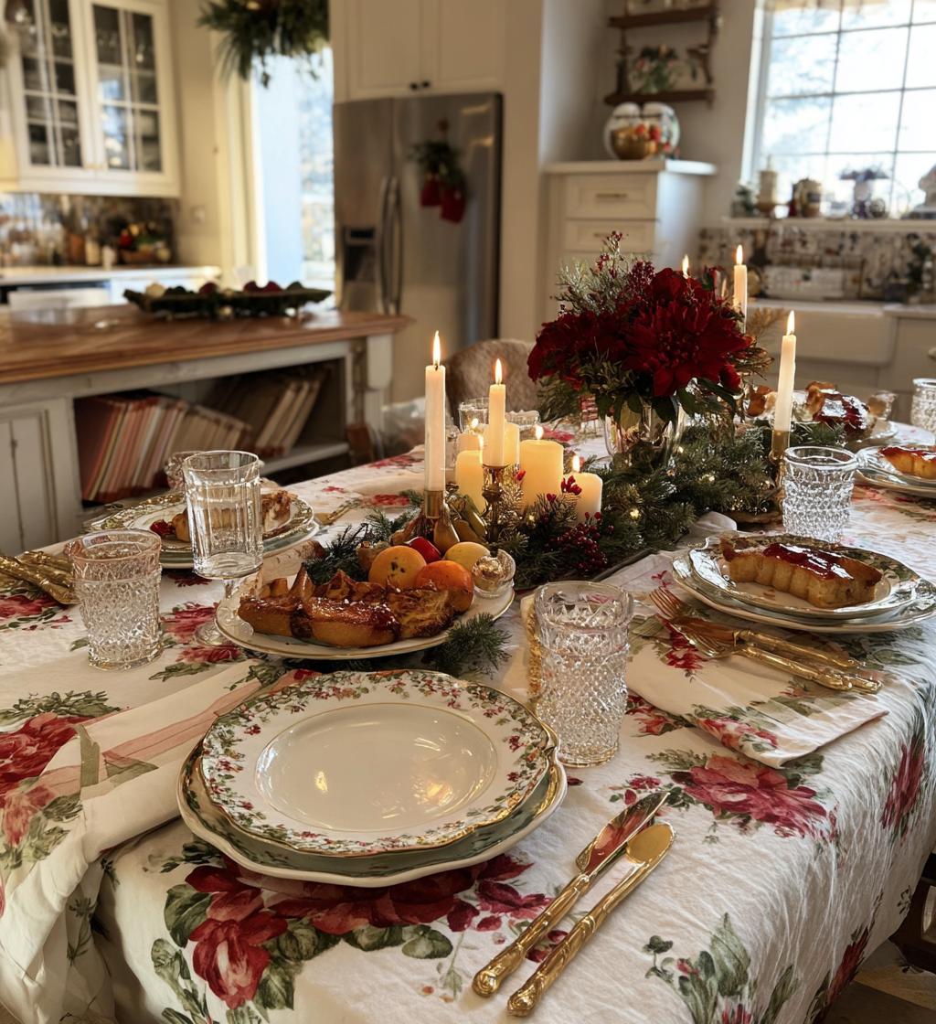christmas dinner ideas table