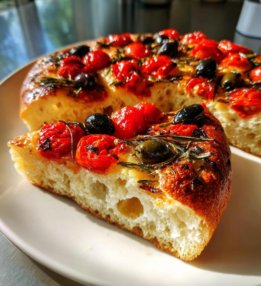 christmas focaccia bread