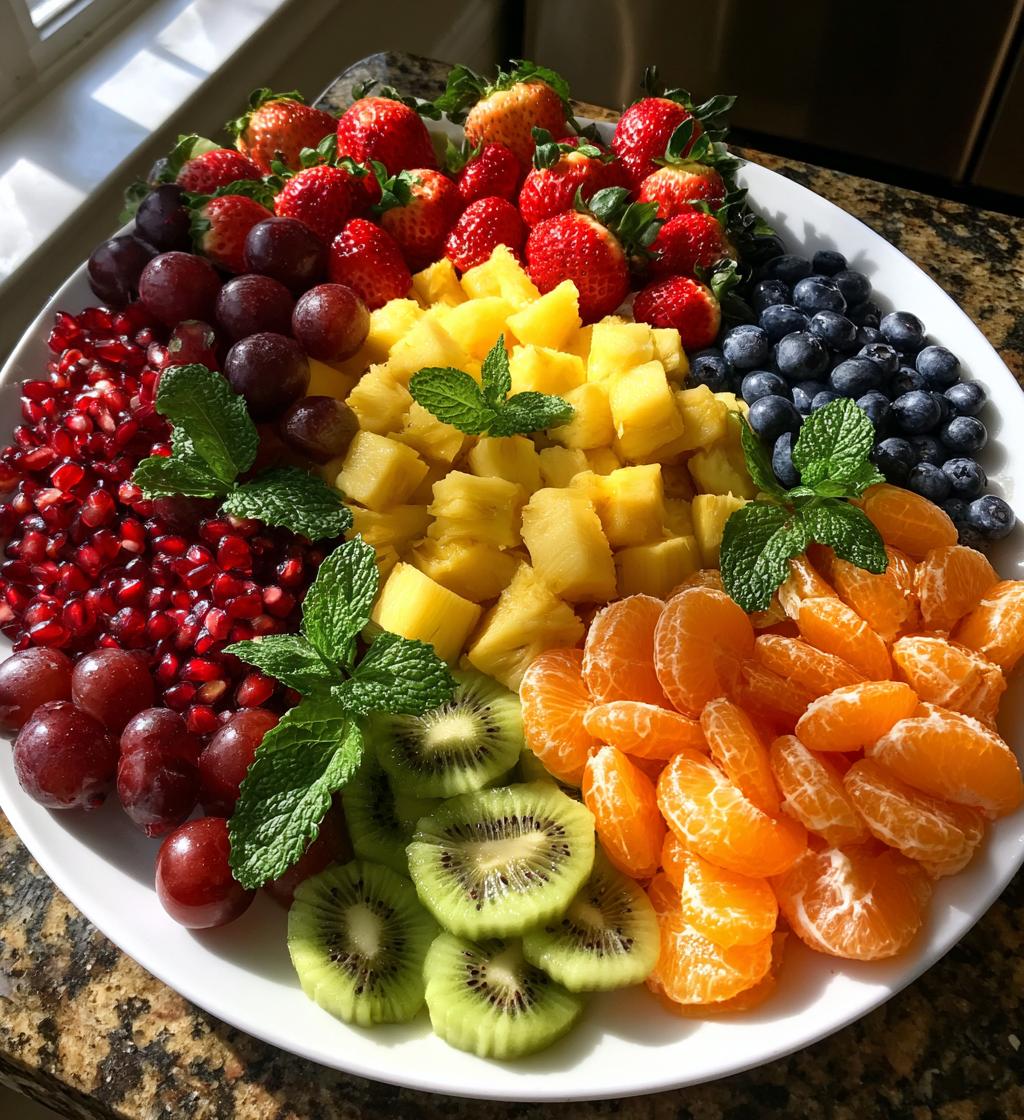 christmas fruit platter
