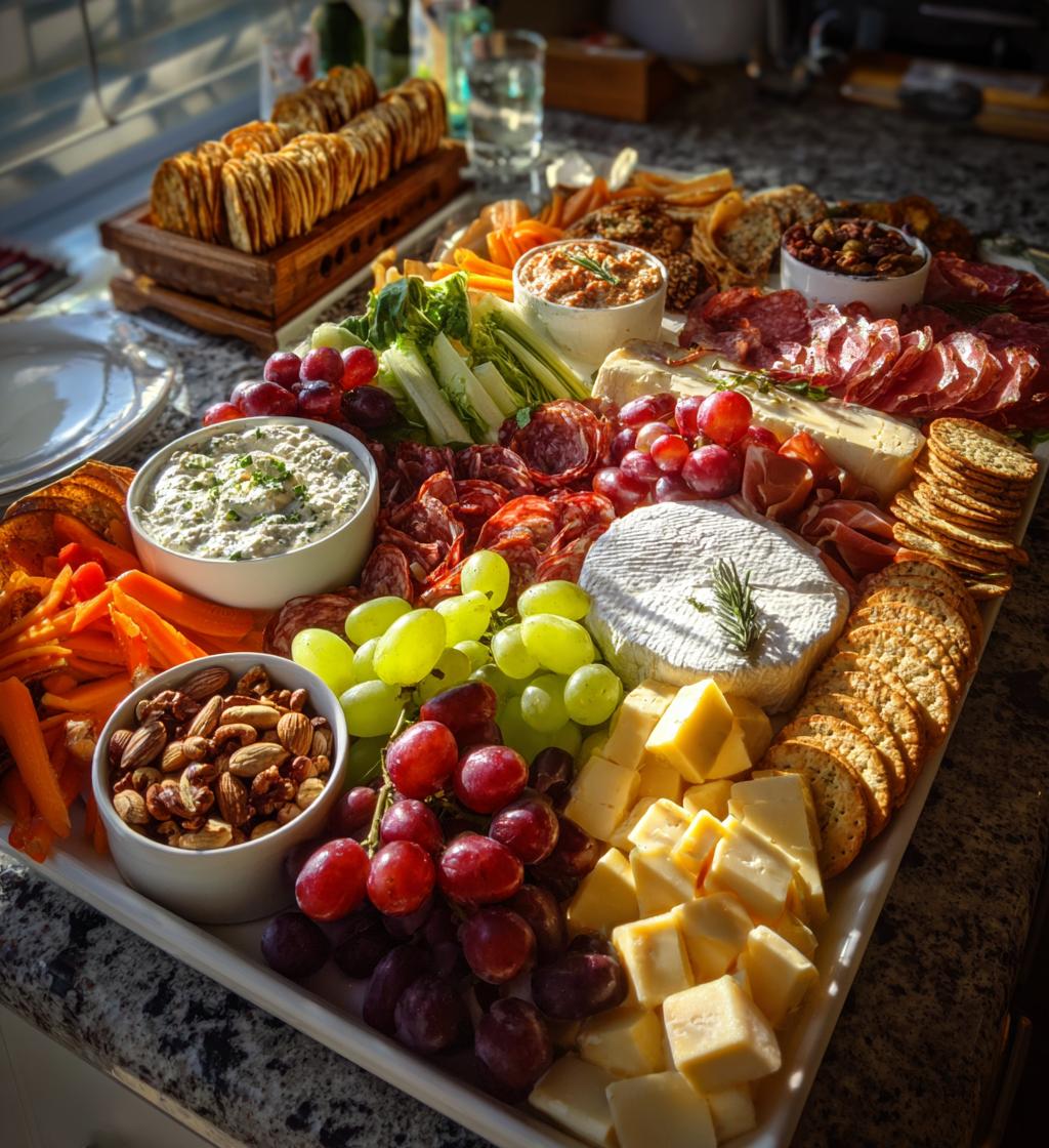 christmas grazing table