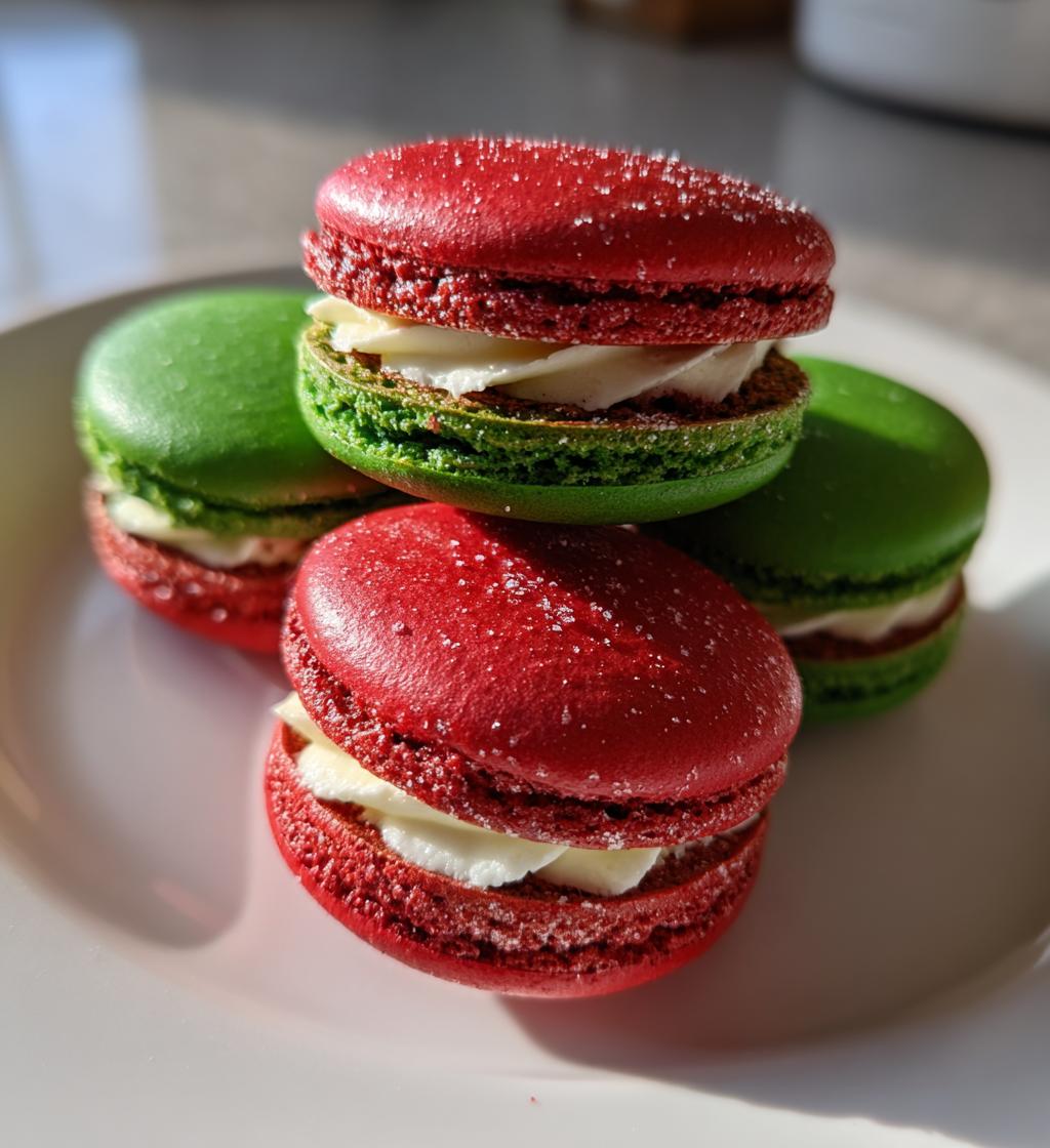 christmas macarons