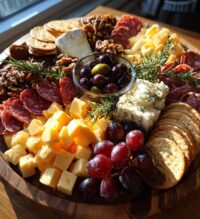 christmas meat and cheese board
