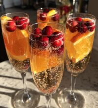 christmas mimosa bar