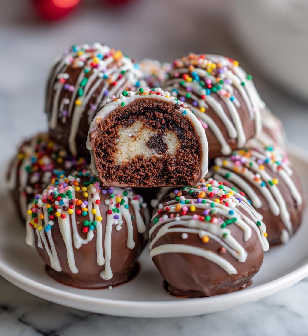 christmas oreo balls