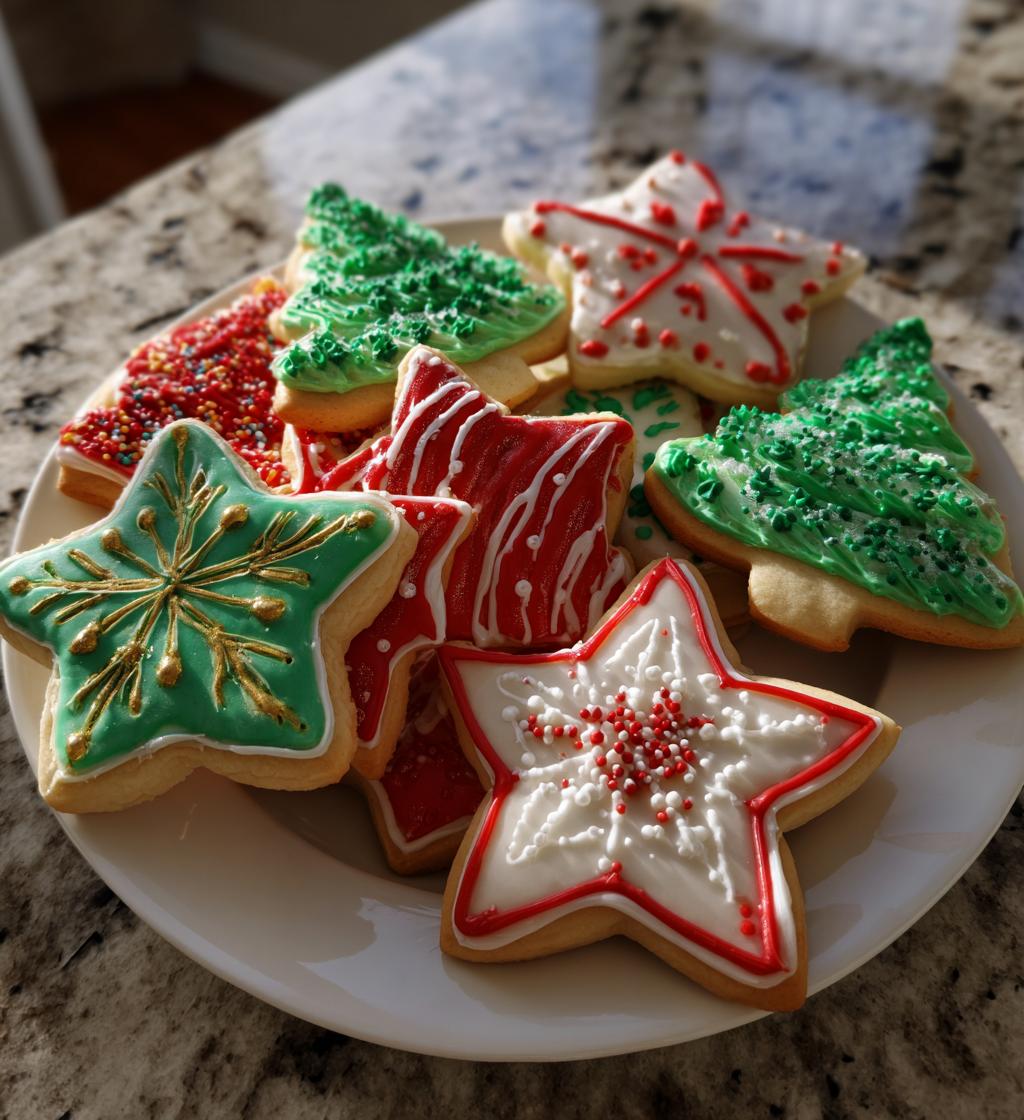 christmas royal icing cookies