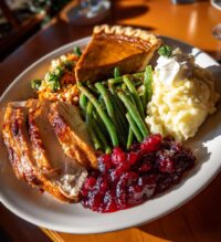 christmas table food