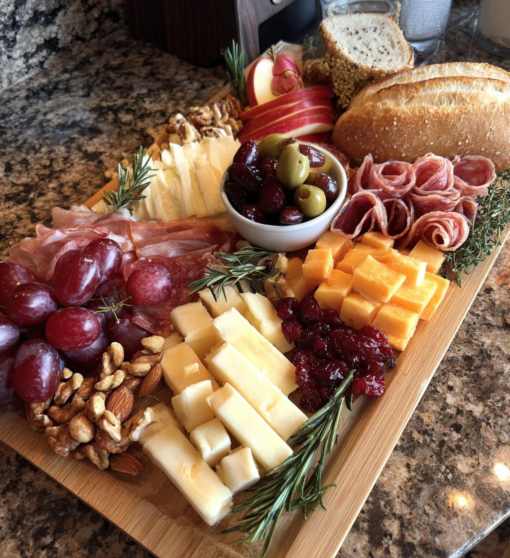 christmas themed charcuterie board