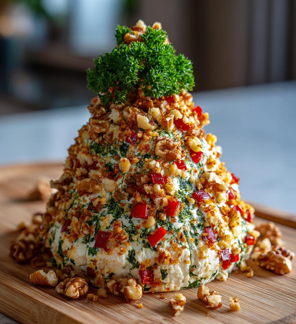 christmas tree cheese ball