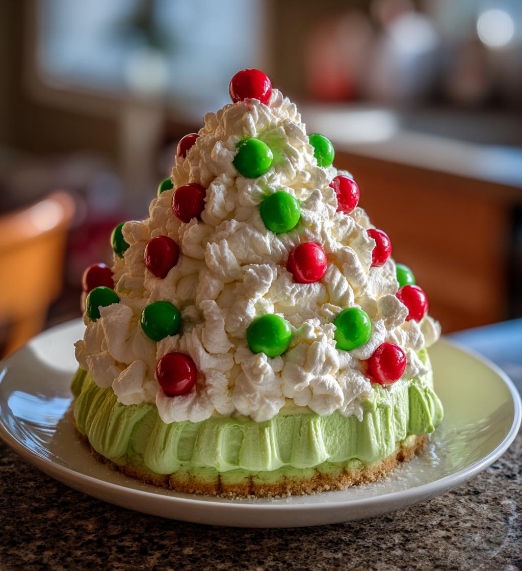 christmas tree cheesecake