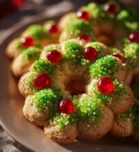 christmas wreath cookies