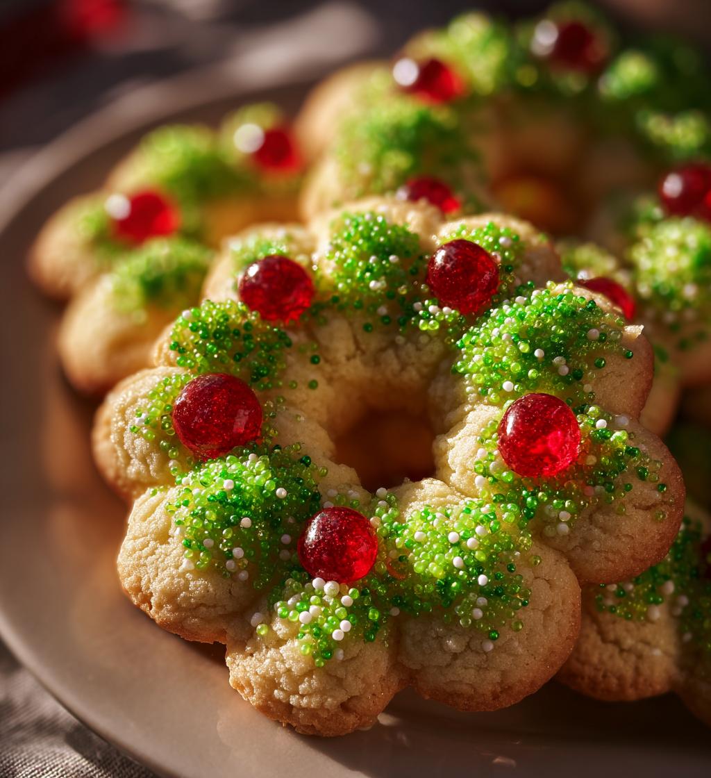 christmas wreath cookies