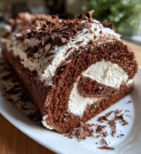 christmas yule log cake