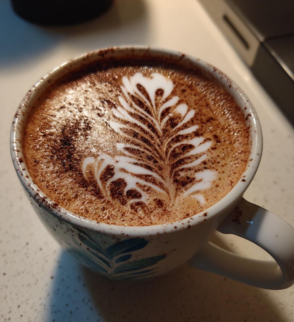 coffee with happy new year latte art