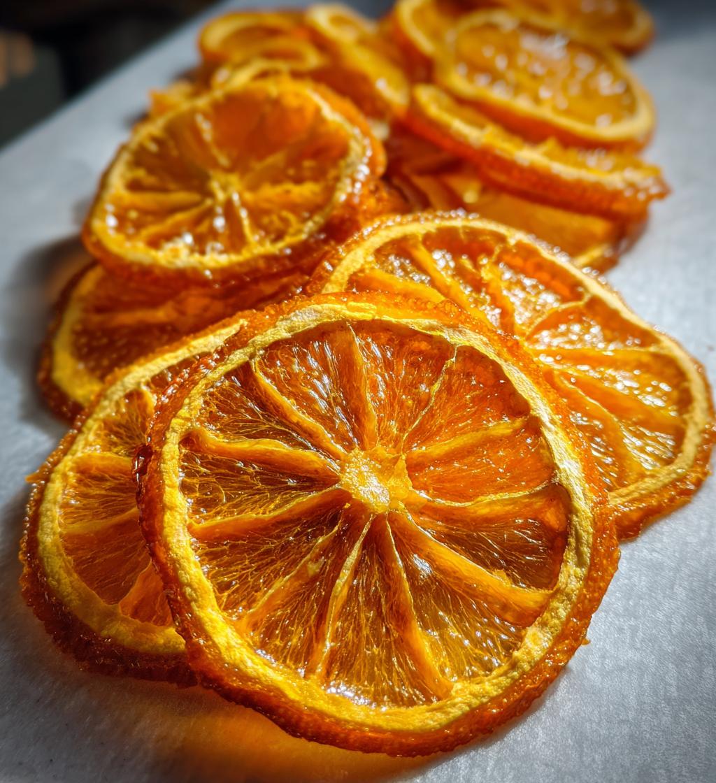 dehydrated orange slices