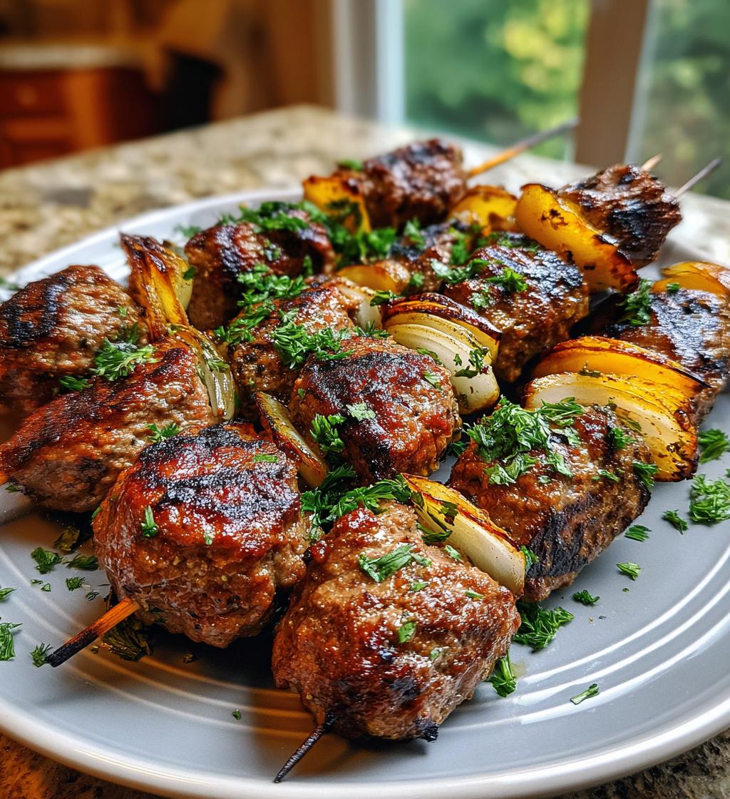 ground beef kabobs