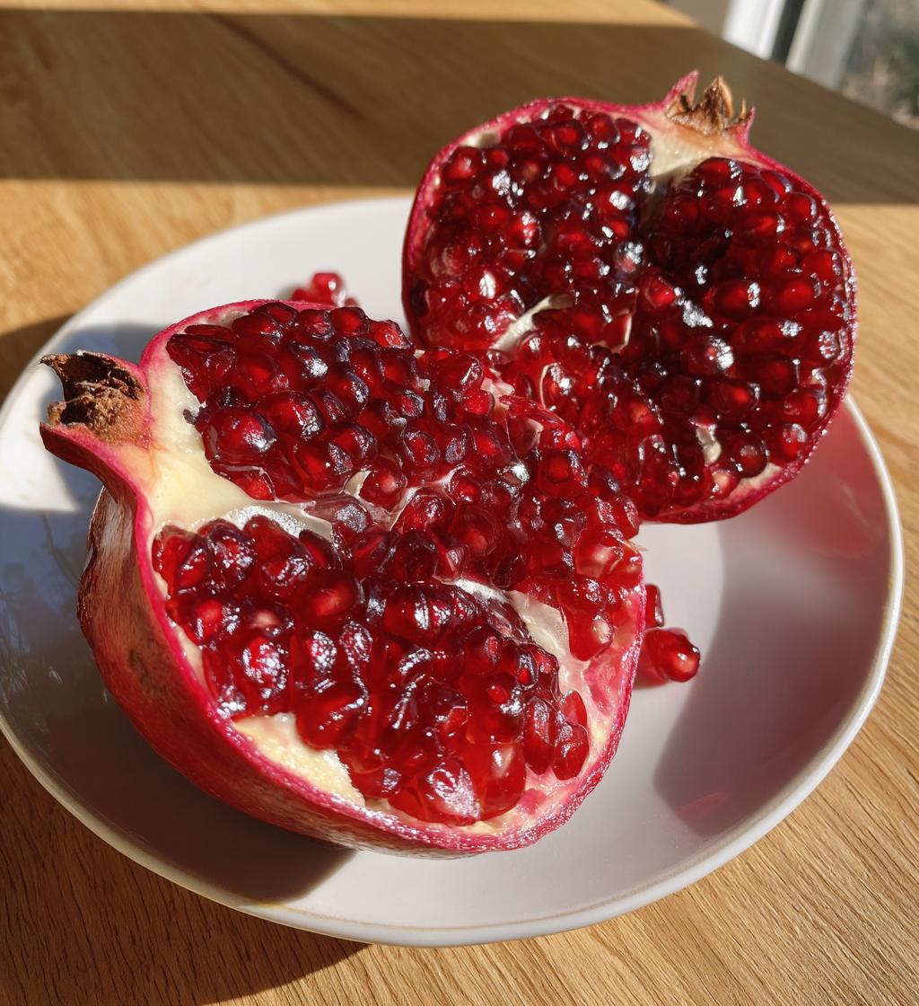 how to cut a pomegranate