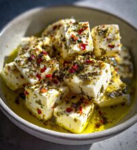marinated cheese