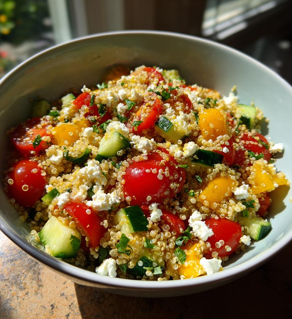 mediterranean quinoa salad
