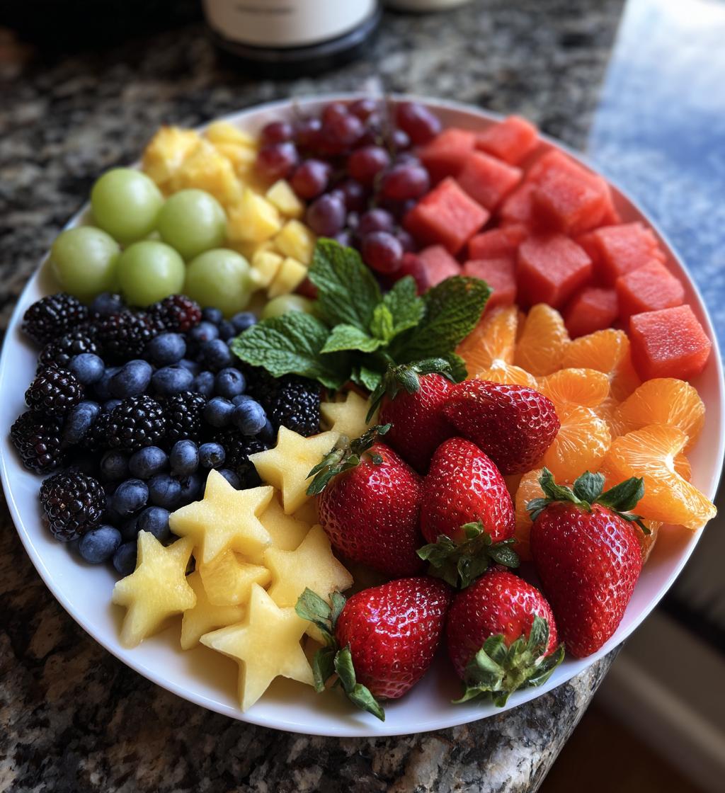 new year fruit arrangement