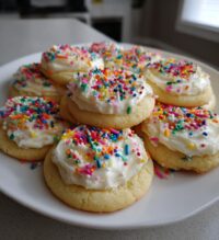 new years buttercream cookies
