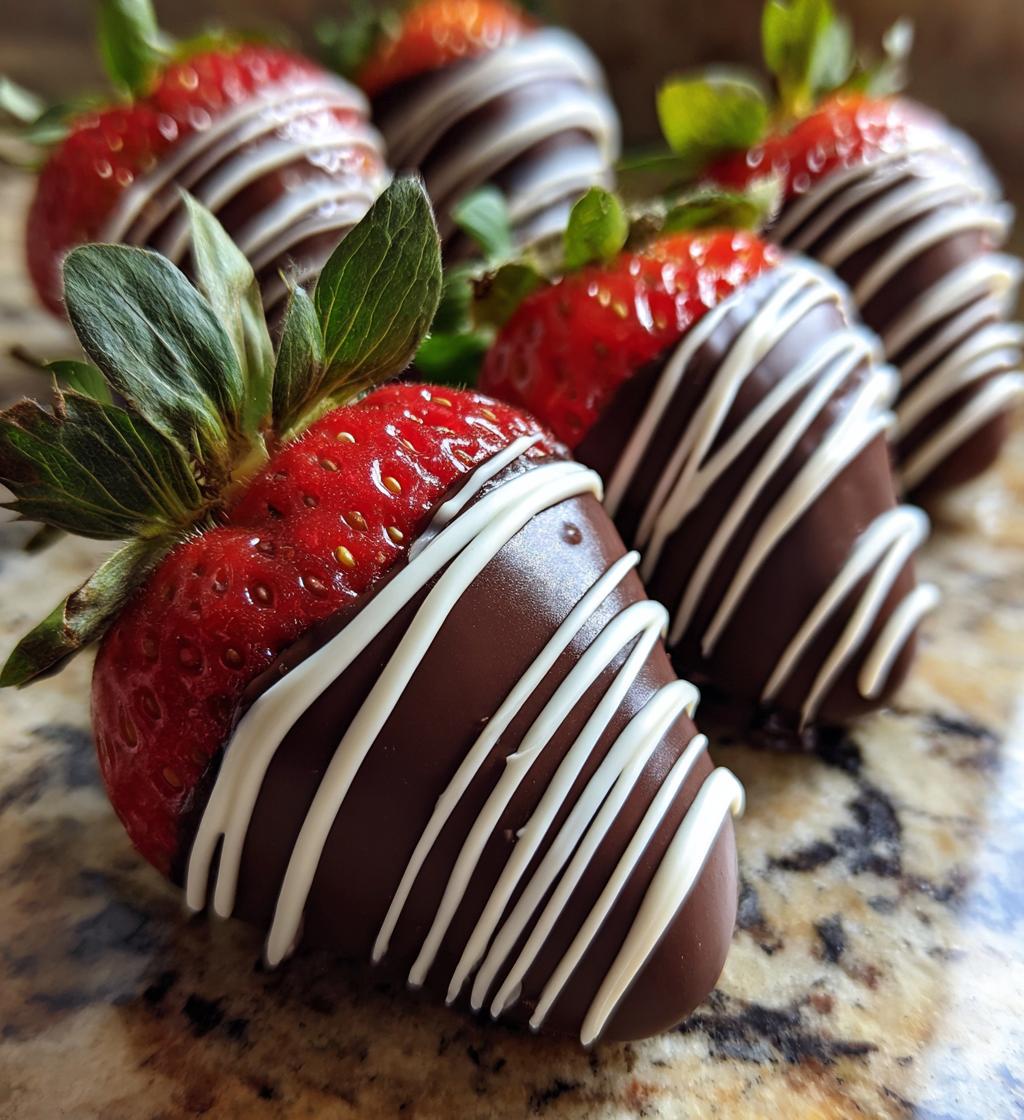 new years chocolate covered strawberries