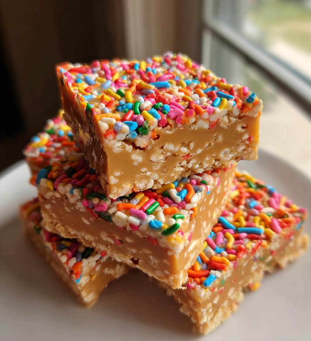 peanut butter confetti squares