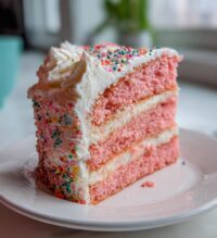 pink christmas cake