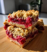 raspberry crumble bars