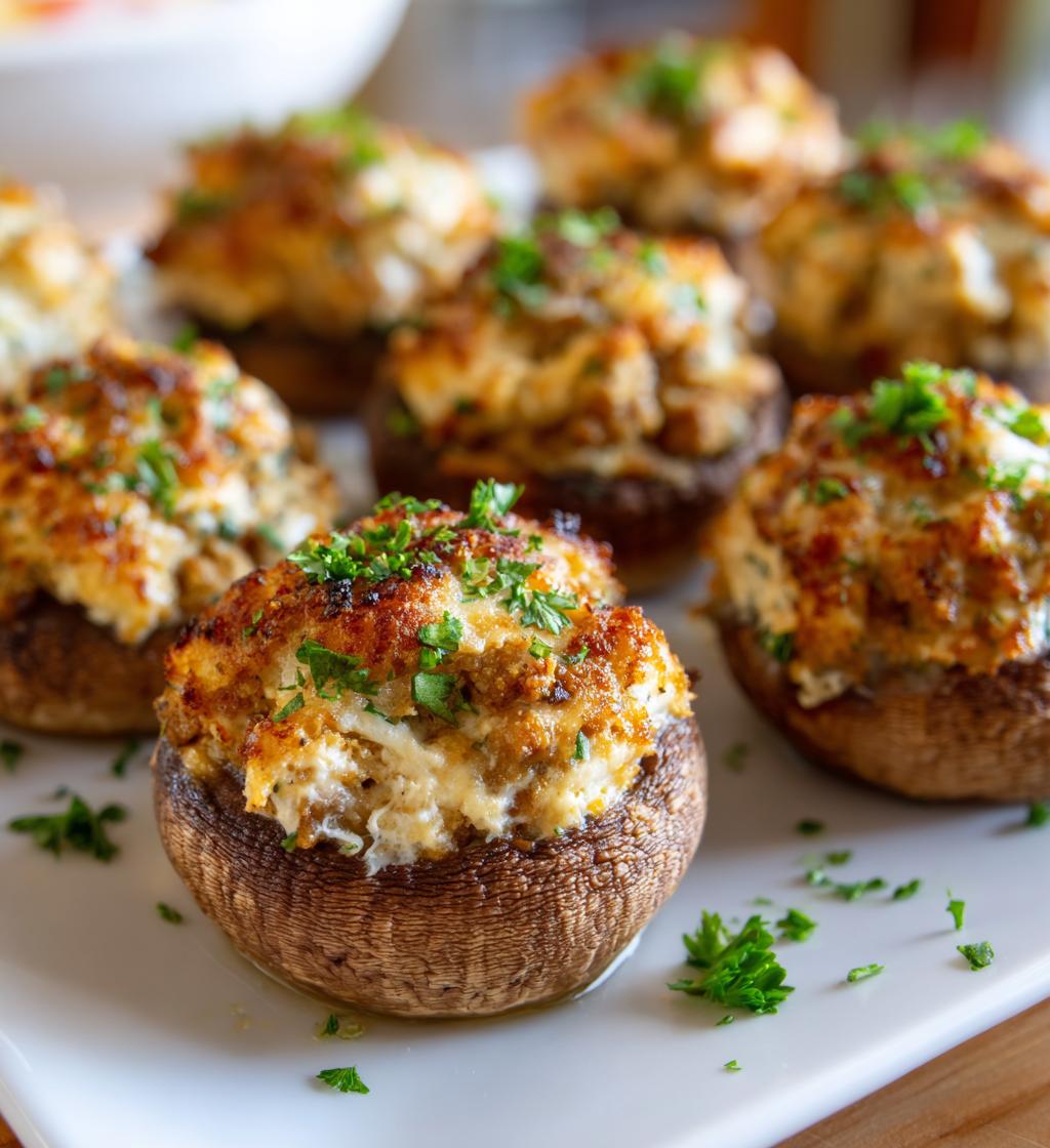 sausage stuffed mushrooms