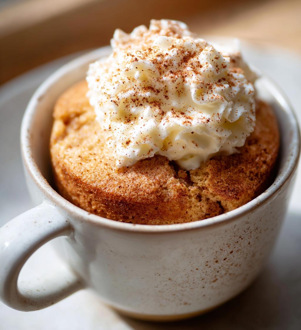 snickerdoodle mug cake