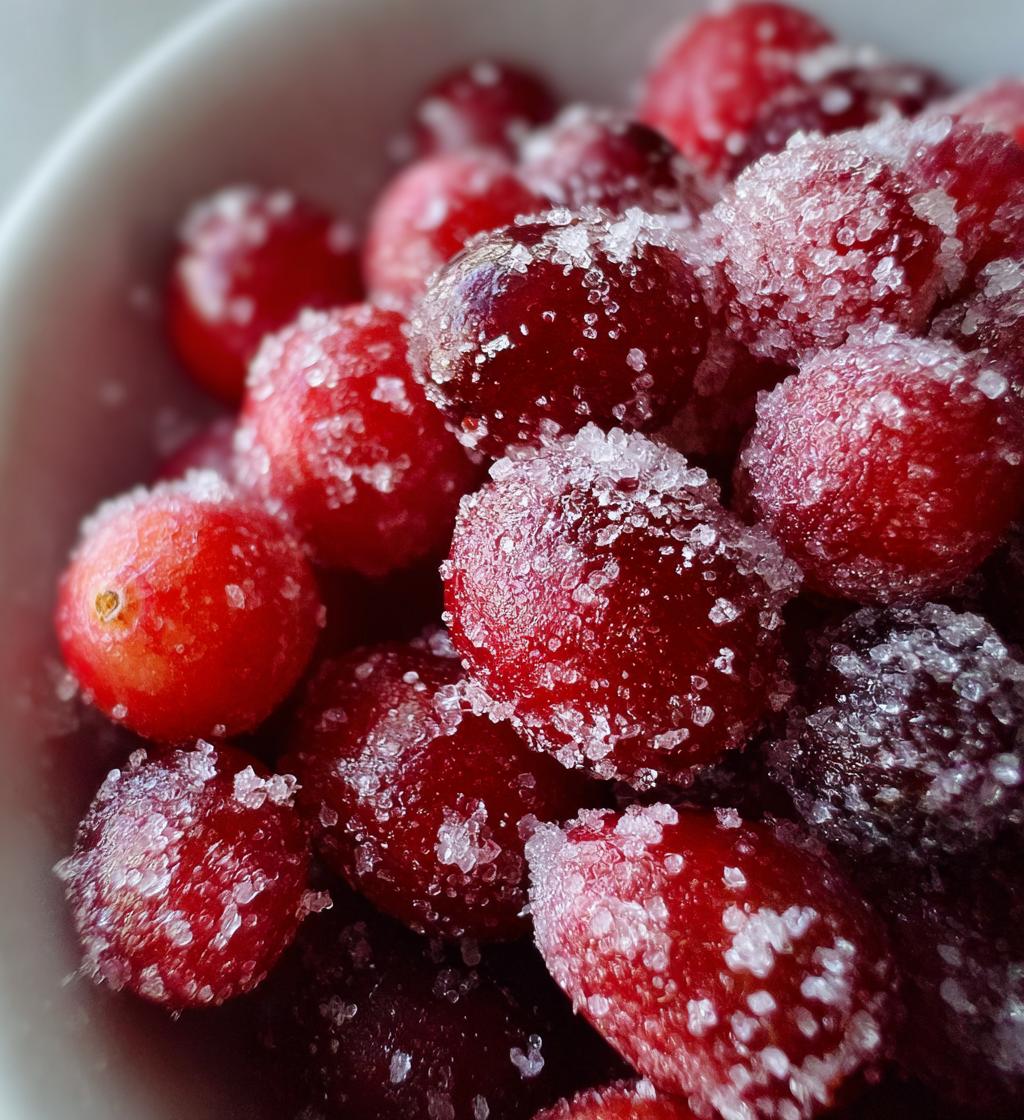 sugared cranberries