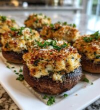 thanksgiving stuffed mushrooms