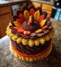 thanksgiving turkey cake