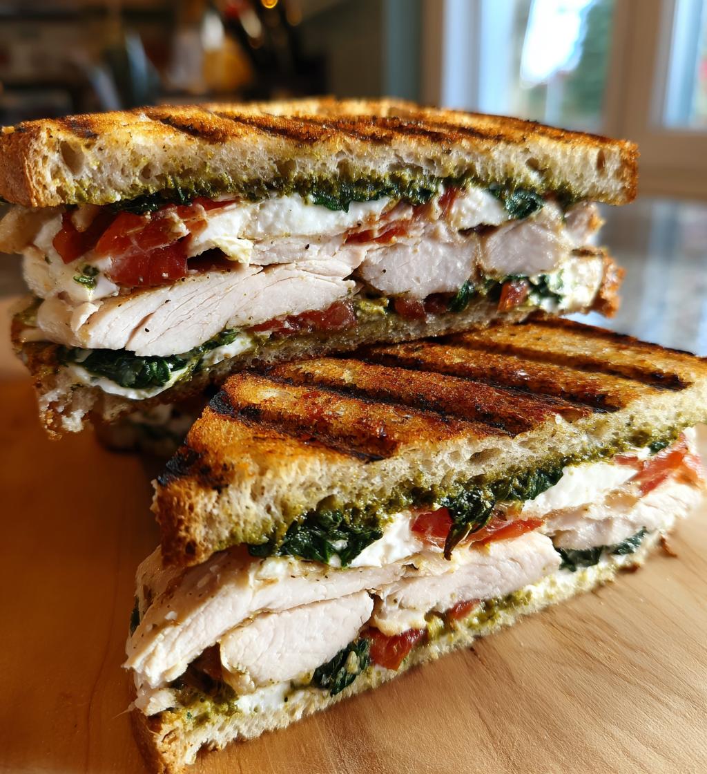 turkey pesto sandwich