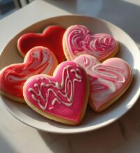 valentine’s day cookies decorated