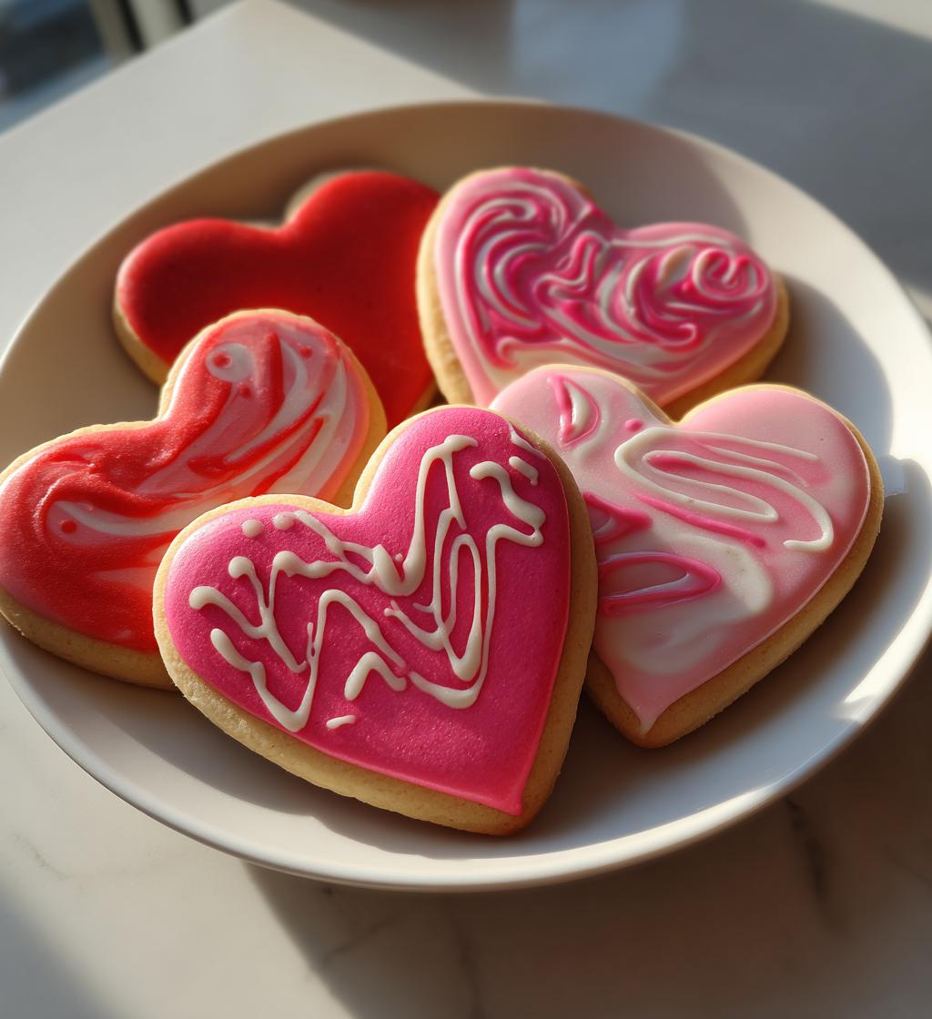 valentine’s day cookies decorated