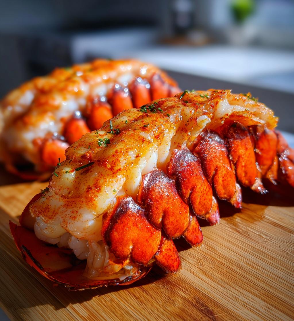 air fried lobster tails