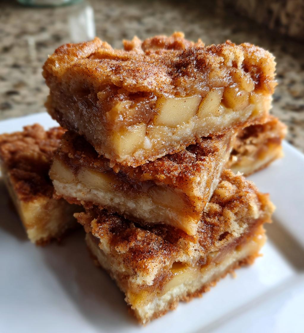 apple pie snickerdoodle cookie bars