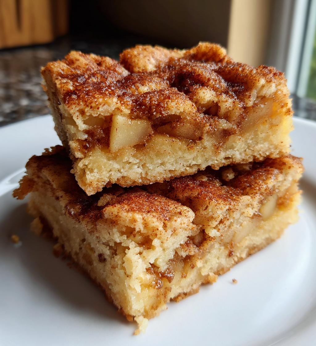 apple snickerdoodle bars