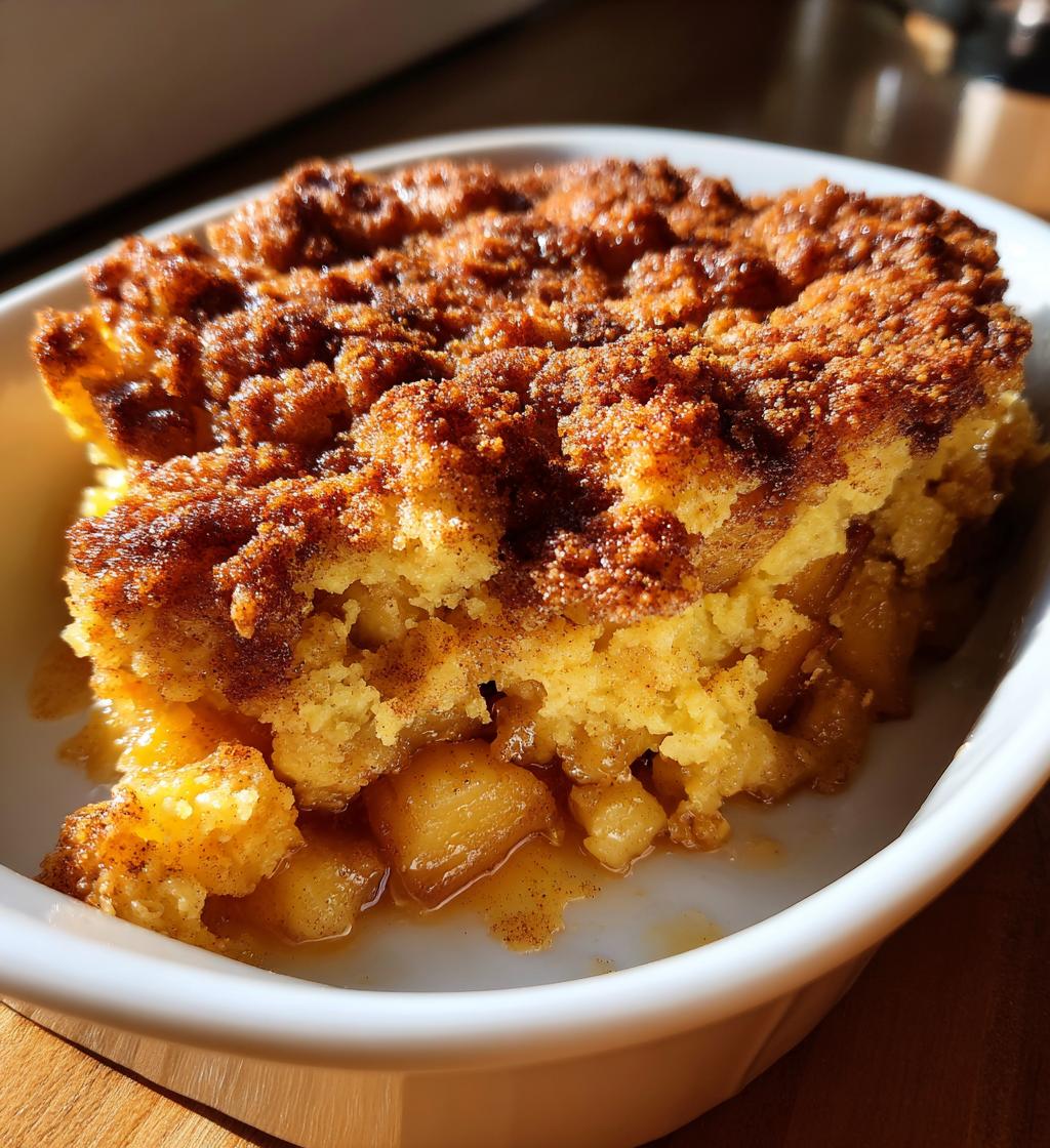 apple snickerdoodle dump cake