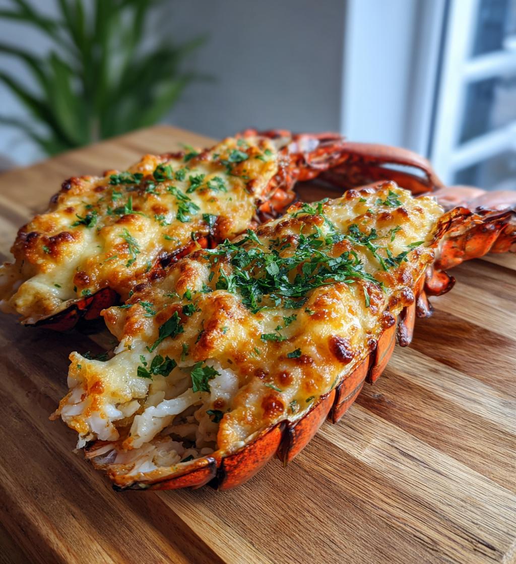 baked lobster with cheese