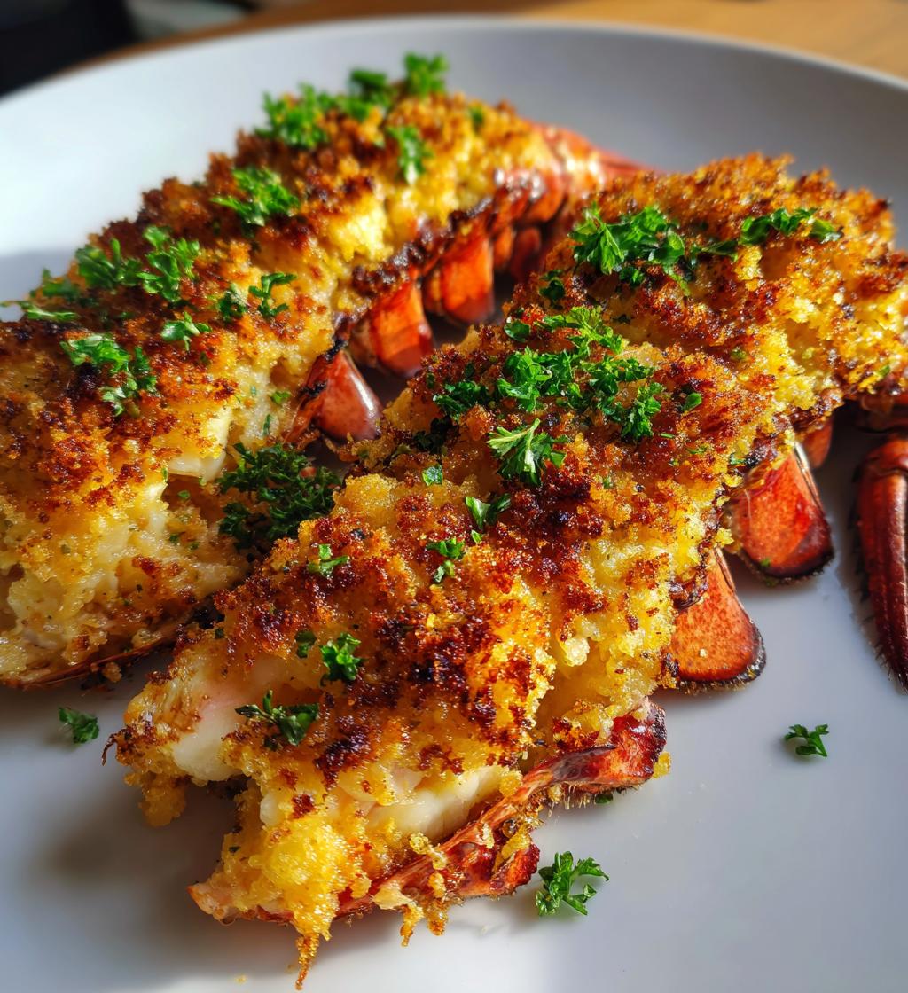 baked stuffed lobster tails