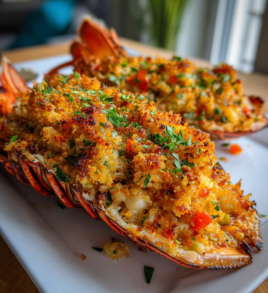 baked stuffed lobster