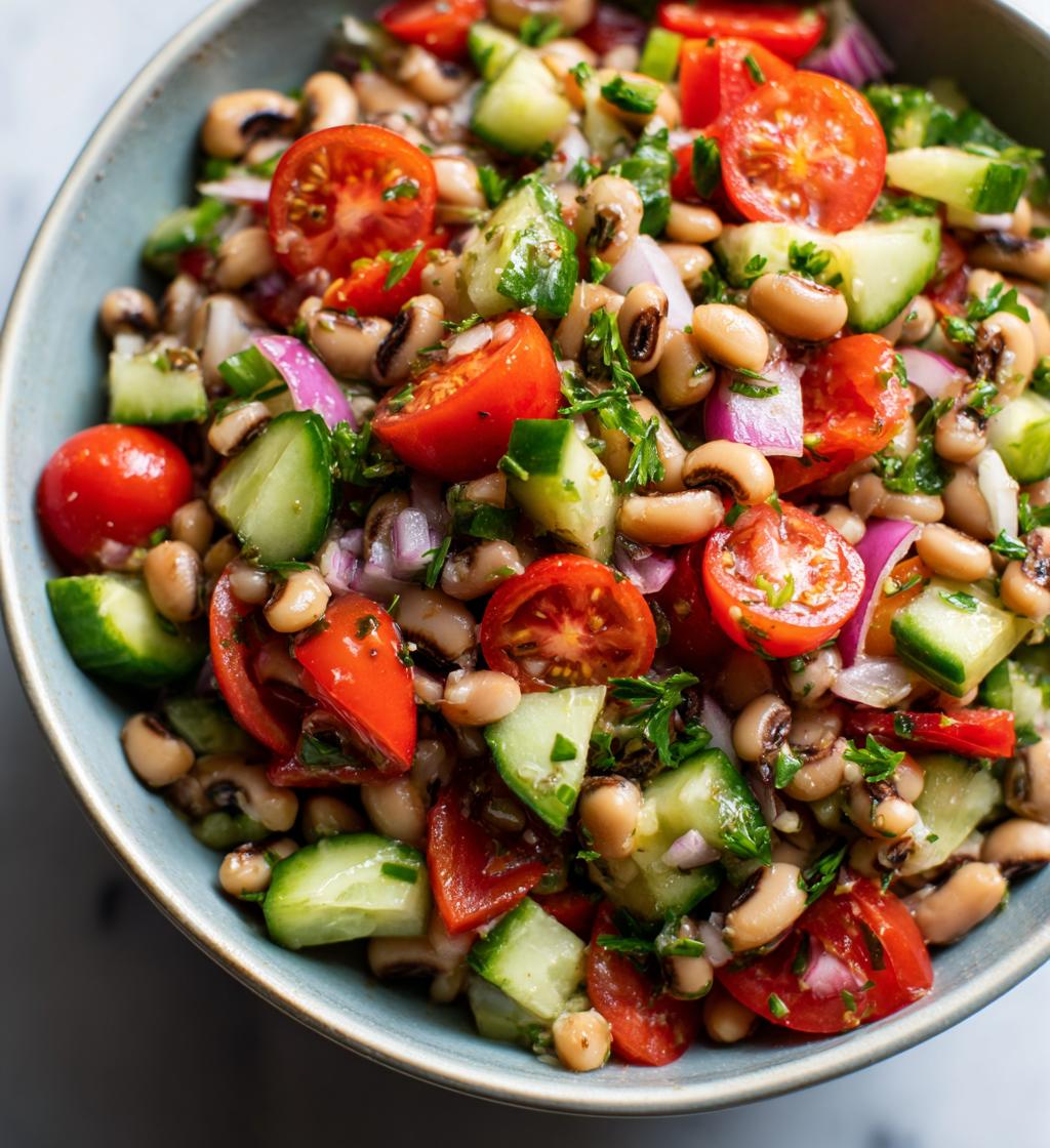 black eyed pea salad with italian dressing