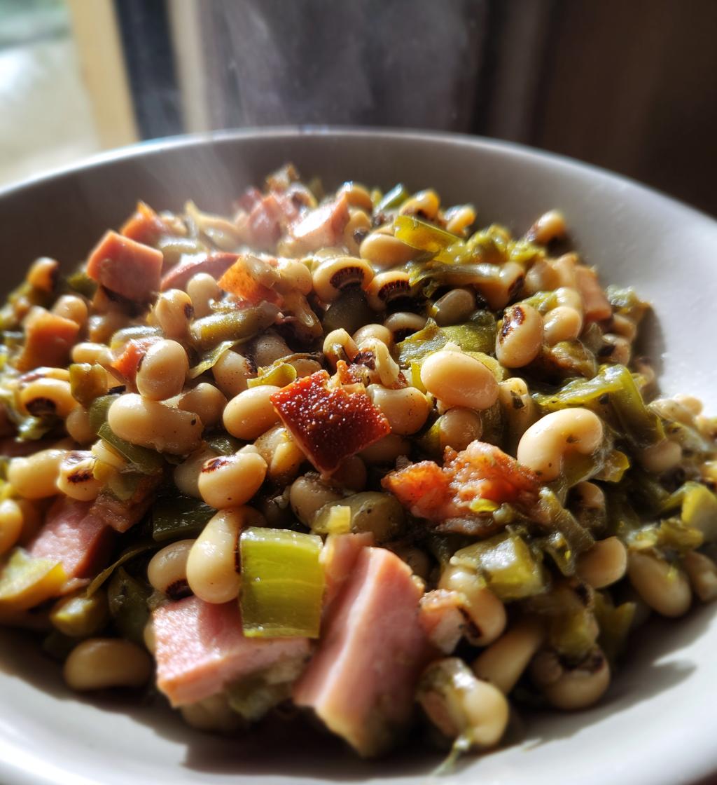 black eyed peas and ham
