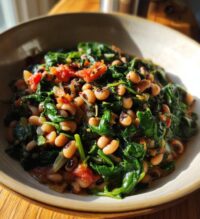 black eyed peas and spinach recipe